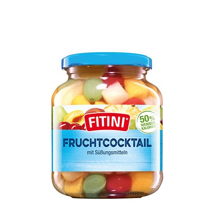 Fruchtcocktail mit Süßungsmitteln, 370ml